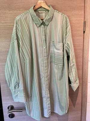 Damen Mode Große Größe 54 Bluse Tom Tailor Übergröße Kleidung Mode Grün Weiß - Bild 1 von 4