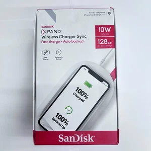 SanDisk 2 en 1 (charge rapide sans fil + sauvegarde photo/vidéo 128 Go) - Photo 1 sur 4