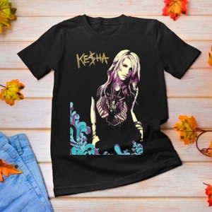 New Rare Kesha Music Lover Heavy Cotton Black All Size Unisex Shirt MM756 - Picture 1 of 3