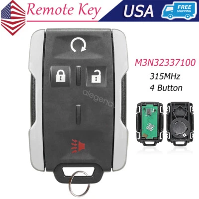 Mando a distancia para GMC Sierra 1500 2500HD 3500HD para 2014 2015 2016 2017 2018 2019 Foto 1 de 4