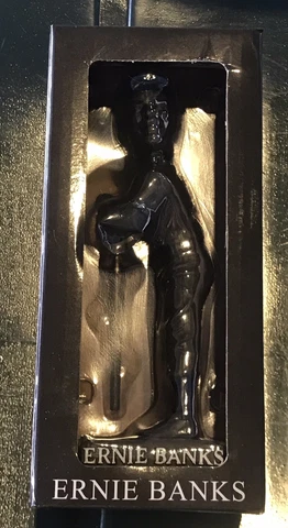 Ernie Banks Statue Chicago Cubs SGA Bobblehead 7/19/23 Rare New Fast Shipping Cover