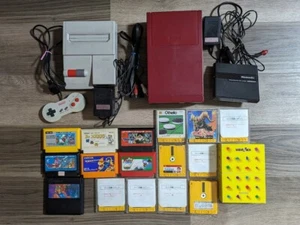 New Famicom, Disk System console Lot 21 games included From Japan - Picture 1 of 9