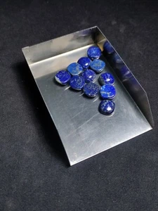 Natural Lapis Lazuli Cushion Cabochons, Hand-Polished, 10x10 mm - Picture 1 of 5