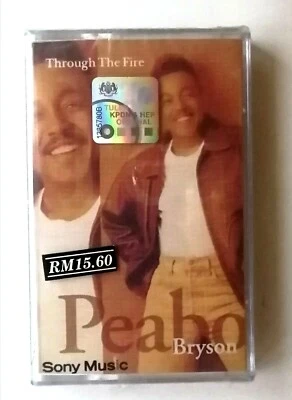 Though The Fire by Peabo Bryson Rare Malaysia Cassette Tape Brand New Sealed  - Image 1 of 3