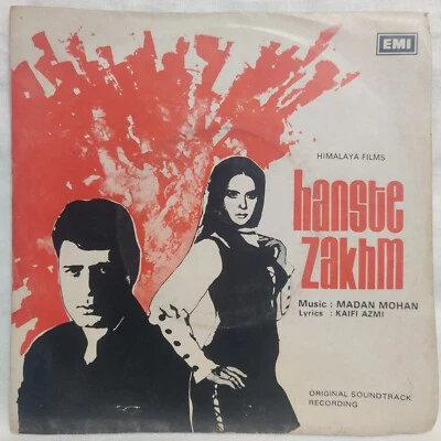 Hanste Zakhm Vinyl Record EP 45 Rpm Madan Mohan Bollywood Hindi Film Indian NM - Image 1 of 4