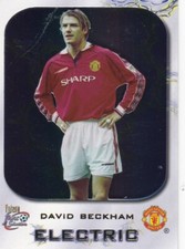 2000 Futera Fans Selection Manchester United Trading Card Electric David Beckham