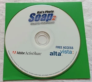 Kai's Soap 2 Clean up Your Image Adobe ActiveShare Windows 95 Photo Editing Disc - Picture 1 of 2