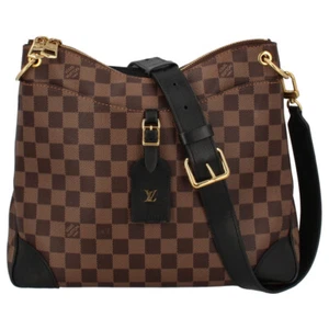 LOUIS VUITTON Odeon NM MM N50062 Damier Shoulder Bag Brown USED - Picture 1 of 8