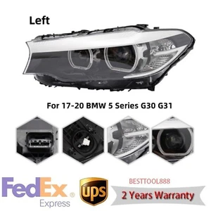 Faro izquierdo LED para BMW Serie 5 G30 G31 530i 540i M5 2017 2018 2019 2020 - Imagen 1 de 17