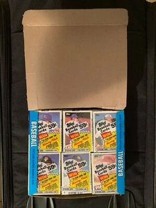 1985 TOPPS CELLO BOX 24 PK MCGWIRE (#401), HERSHISER (#493), ERIC DAVIS (#627) RC'S - Bild 1 von 7