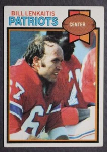 New England Patriots Bill Lenkaitis signiert handsigniert 1979 Topps Fußballkarte- - Bild 1 von 1