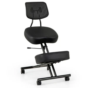 Ergonomischer Kniestuhl mit Schrägem Sitz zur Schmerzlinderung Orthopädischer Bü - Bild 1 von 10