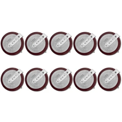 10x New VL2020/HFN Rechargeable Button Coin Battery 3V 90 Degree For Remote Car - Image 1 of 4