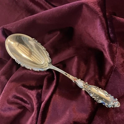 LUXEMBOURG Gorham 1893-Sterling Berry Spoon 或 Med.Serving Spoon 7 1/4” — 第 1/4 张图片