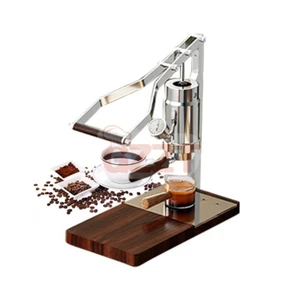 Cafetera espresso manual acero inoxidable 58 mm portafiltro empuje manual camping - Imagen 1 de 14