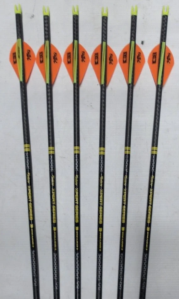 @NEW@ 6- Victory Archery RIP TKO Elite 350 Hunting Carbon Arrows Bohning Blazer - Image 1 of 1