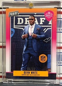 2019 PANINI DAY DRAFT DEVIN WHITE ROOKIE, #R17, SERIAL NUMBERED #99/99, BUCS