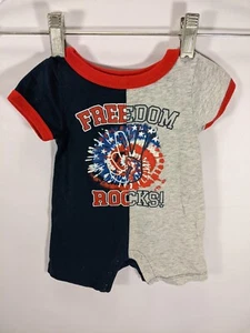 Way to Celebrate patriotischer einteiliger Strampler Gr. 0-3M Sterne 4. Juli feiern  - Bild 1 von 4