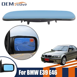 SPIEGELGLAS LINKS RECHTS Für BMW 3er 5er E39 E46 BEHEIZT BLAU GLAS GETÖNT - Bild 1 von 9