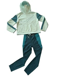 Lot Of 2 Items: Girls Nike Hoodie sweatshirt size 7/8 All In Motion Leggings - Picture 1 of 12