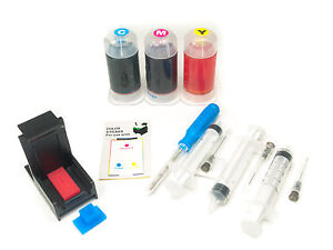 InkPro Tri-Color Ink Cartridge Refill Box Kit for Canon CL-241 / CL-241XL