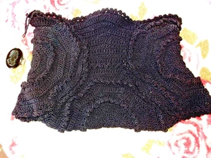 BOLSO DE GANCHILLO VINTAGE CON CAMAFEO - Imagen 1 de 5