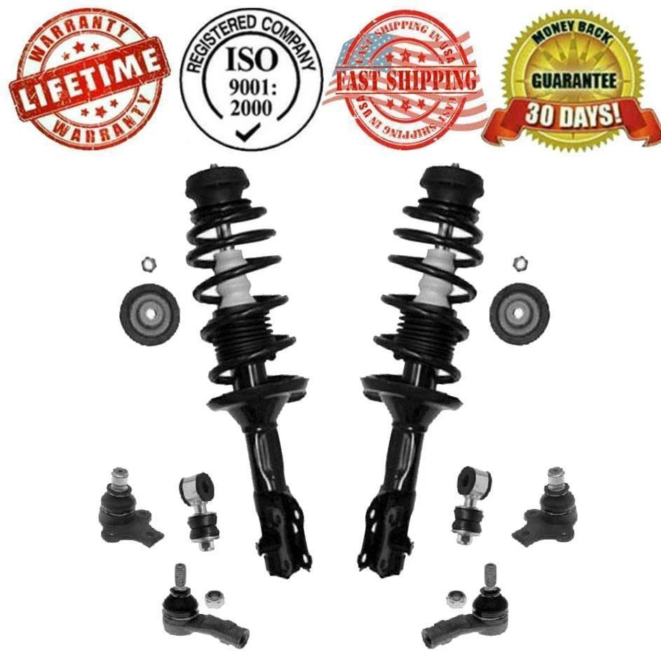 Front Complete Strut & Spring Assembly + Suspension Kit 1993-1998 Jetta Golf - Image 1 of 4