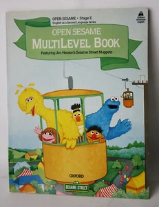 RARE VINTAGE 1986 OPEN SESAME STREET MULTILEVEL BOOK MUPPETS OXFORD NEW NOS ! - Picture 1 of 8
