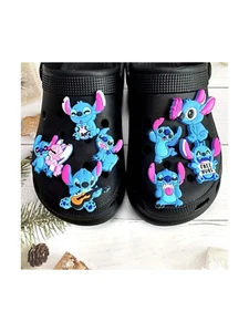 Lilo & Stitch Large Shoe Charms for Crocs Set of 8 Figures No Duplicates - Picture 1 of 2