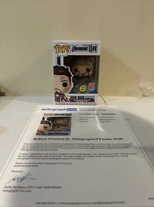 ROBERT DOWNEY JR AUTOGRAFO FIRMATO FUNKO POP ACOA LETTERA COMPLETA IRON MAN AVENGERS - Foto 1 di 10