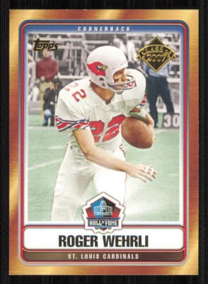 2007 Topps Hall of Fame Class of 2007 #HOFRW Roger Wehrli - Image 1 of 2