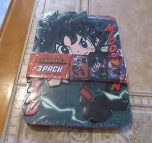 MY HERO ACADEMIA ~ 3 PACK ~ EMBOSSED METAL WALL ART~ Izuku / Katsuki / Shoto~NEW - Picture 1 of 4