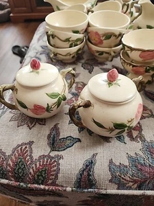 LOT OF 2 Franciscan Desert Rose Sugar Bowls with Lids - Picture 1 of 10