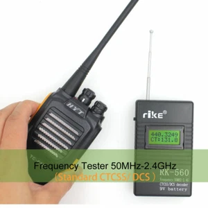 RK560 Licznik częstotliwości DCS CTCSS Testowanie radiowe Interphone Miernik częstotliwości - Zdjęcie 1 z 4