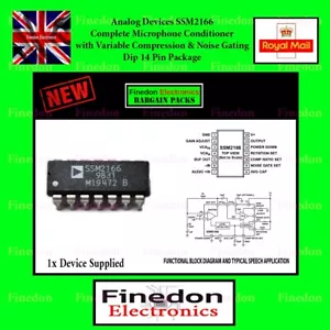 Analog Devices SSM2166 Microphone Conditioner 14 Pin Dip IC - Picture 1 of 1