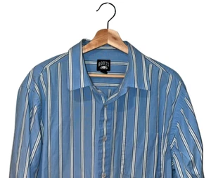 Roots Multi Colored Striped Button Up Shirt Mens Sz. XL Blue EUC - Picture 1 of 8