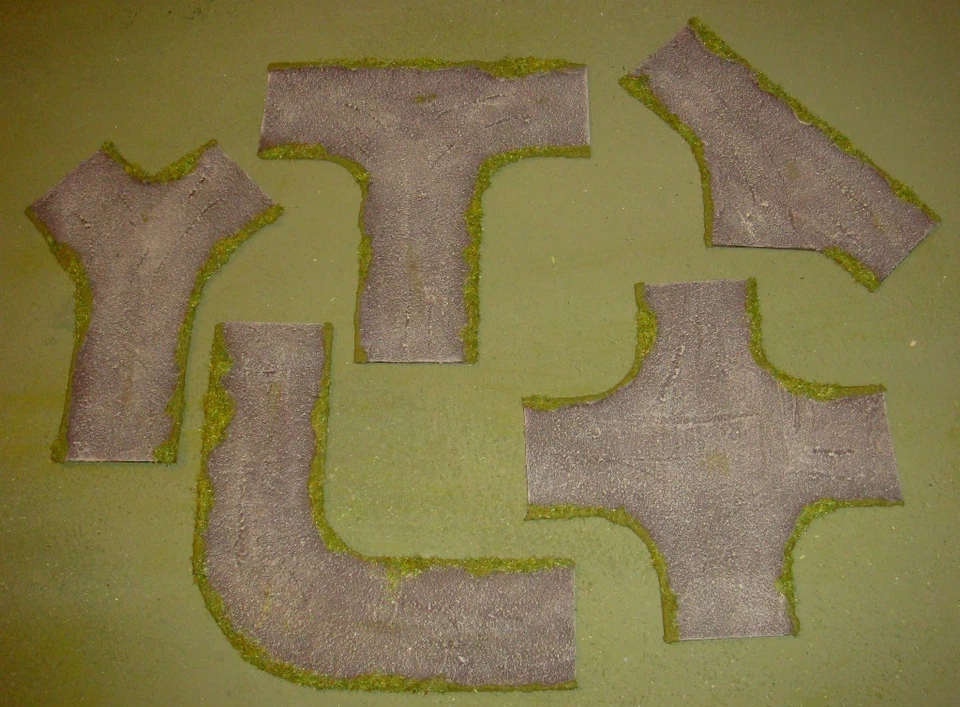 FAT FRANKS wargames 15mm dirt road junctions no 5 FOW FOG handmade by FAT FRANK