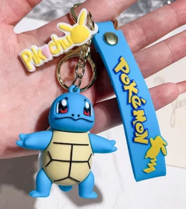 POKEMON SQUIRTLE 3D PVC Cartoon Keychain Pendant - Picture 1 of 3