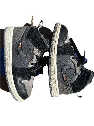 Nike Air Jordan 1 Mid SE Craft (PS) Inside Out nere DVO436 001 bambini taglia 8C