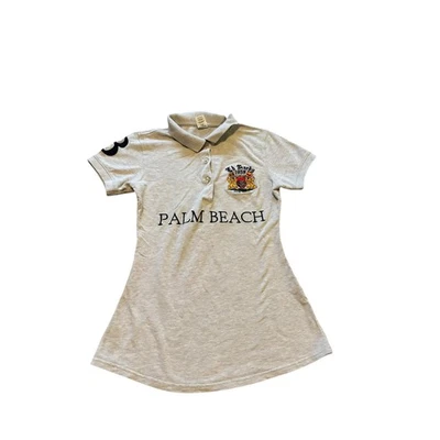 Ed Hardy Palm Beach 8 Polo Shirt Dress Gray Size Small Women - image 1 of 4