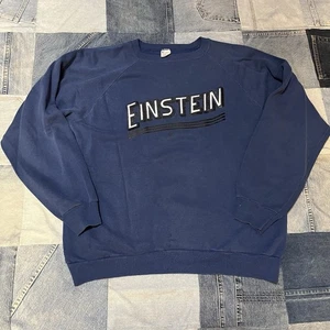 Vintage 80s Einstein Champion Crewneck Sweatshirt XL made In USA - Picture 1 of 6