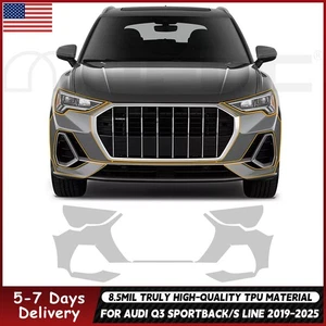 For Audi Q3 Sportback 2019-2025 Front Bumper Precut Paint Protection Film PPF - Picture 1 of 20
