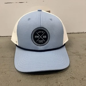 The Game FM48 Trucker Mütze blau weiß Mesh Snapback Angeln Outdoor Cap - Bild 1 von 5