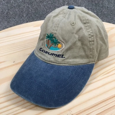 Gorra de béisbol Cozumel unisex marrón azul OS ala curva ajustable bordada Foto 1 de 4