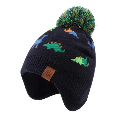 JANGANNSA Tejido Bebé Sombrero Bufanda Conjunto Invierno Cálido Niños Niñas Gorro Forro Polar... Foto 1 de 4