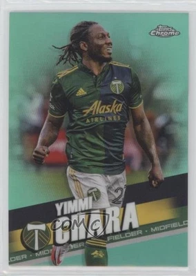 2022 Topps Chrome MLS Aqua Refractor /299 Yimmi Chara #164 - Image 1 of 2
