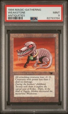 Weakstone - Antiquities - MTG - Mint - PSA 9. More MTG in Store.  - Image 1 of 2