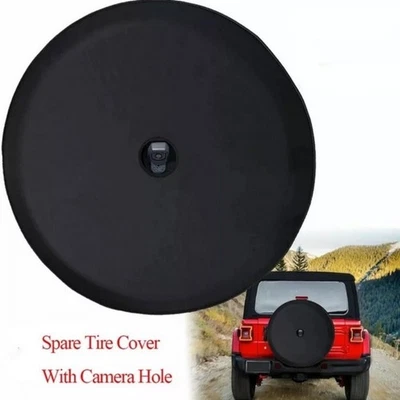 Spare Tire Cover 16‘’ American  Wheel Protector Universal For Jeep Wrangler Foto 1 de 4