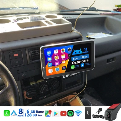 10.1" Zoll Autoradio GPS Navi Carplay Android 14 Wifi Bluetooth DAB USB 6+128GB - Bild 1 von 4