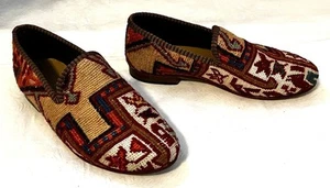 Anthropologie ARTEMIS DESIGN CO. Kilim Wool Loafers - Womens Size 8 (EU 38) - Picture 1 of 8